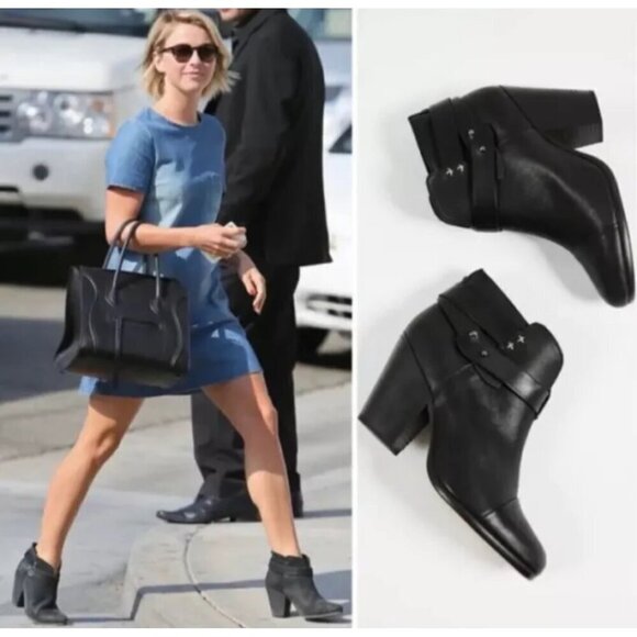 SOLD ❣️Rag & Bone Harrow Black Booties size 41 - Picture 3 of 14